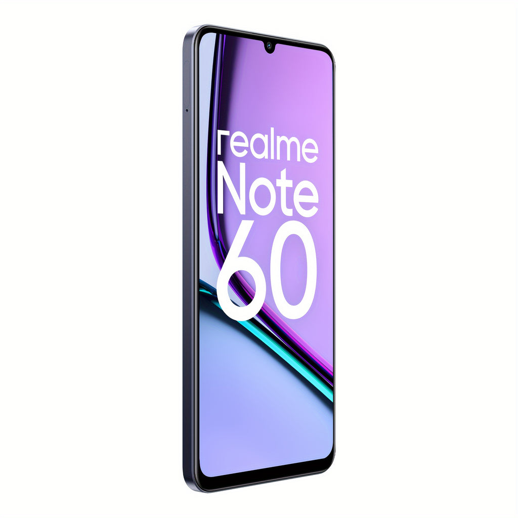 Realme Note 60 Unlocked Cellphone 6GB+128GB Global Version, 4G LTE, Andriod 14 Smartphone, 6.74''HD 90Hz Display, 5000mAh Battery Celulares, 32M Camera Mobile Phone 7.79mm Thin, Black