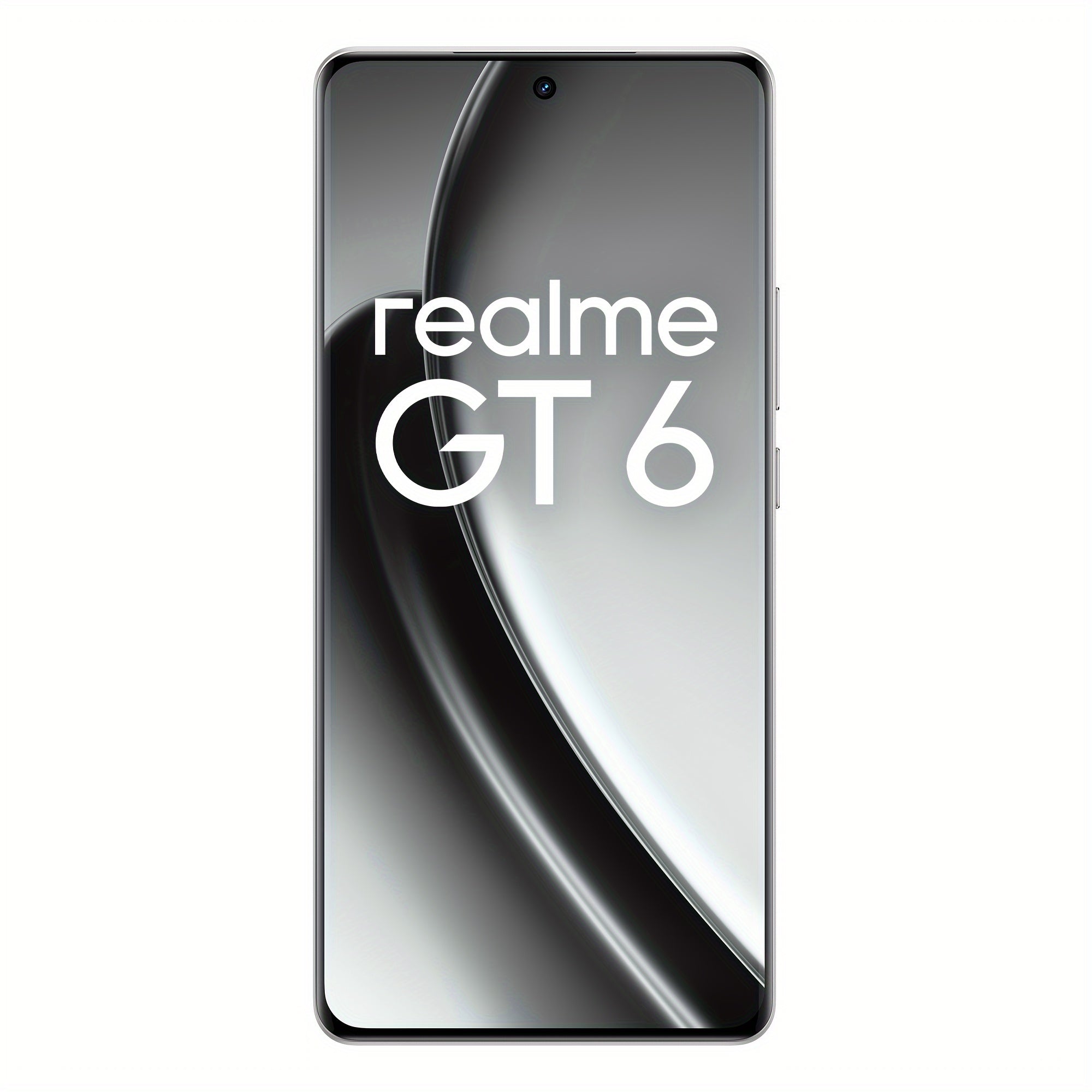 Realme GT 6 Unlocked Cellphone 16GB+512GB Global Version, 5G LTE, Andriod 14 Smartphone, Snapdragon 8s Gen 3 Processor Mobile Phone, 5500mAh Battery 1.5K Resolution Celulares With Latest AI Features, Fluid Silver