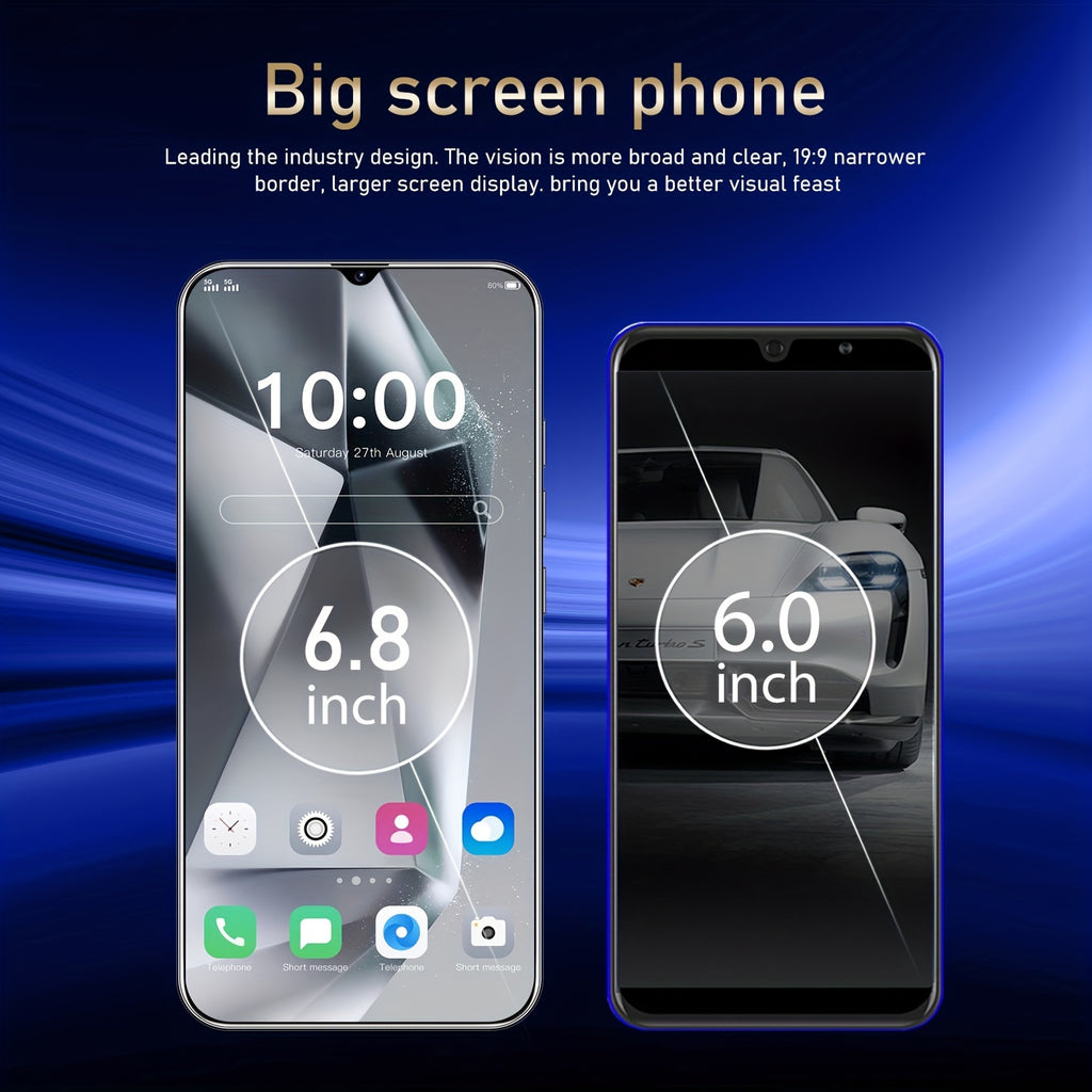 Unlocked Smartphone Android 14 C24 Ultra Cell Phones 4Gb+128Gb 6.8" Display Gaming 5G Mobile Phone 6800 Mah