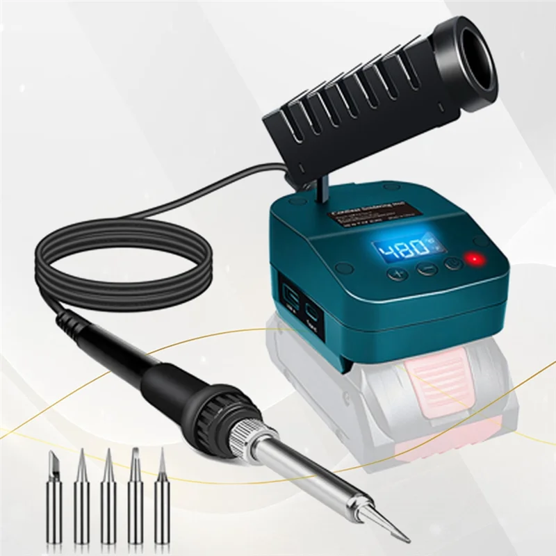 B84B Battery Powered Soldering Iron Kit | Portable DIY Soldering Station | Compatible with 18V Battery & USB Type