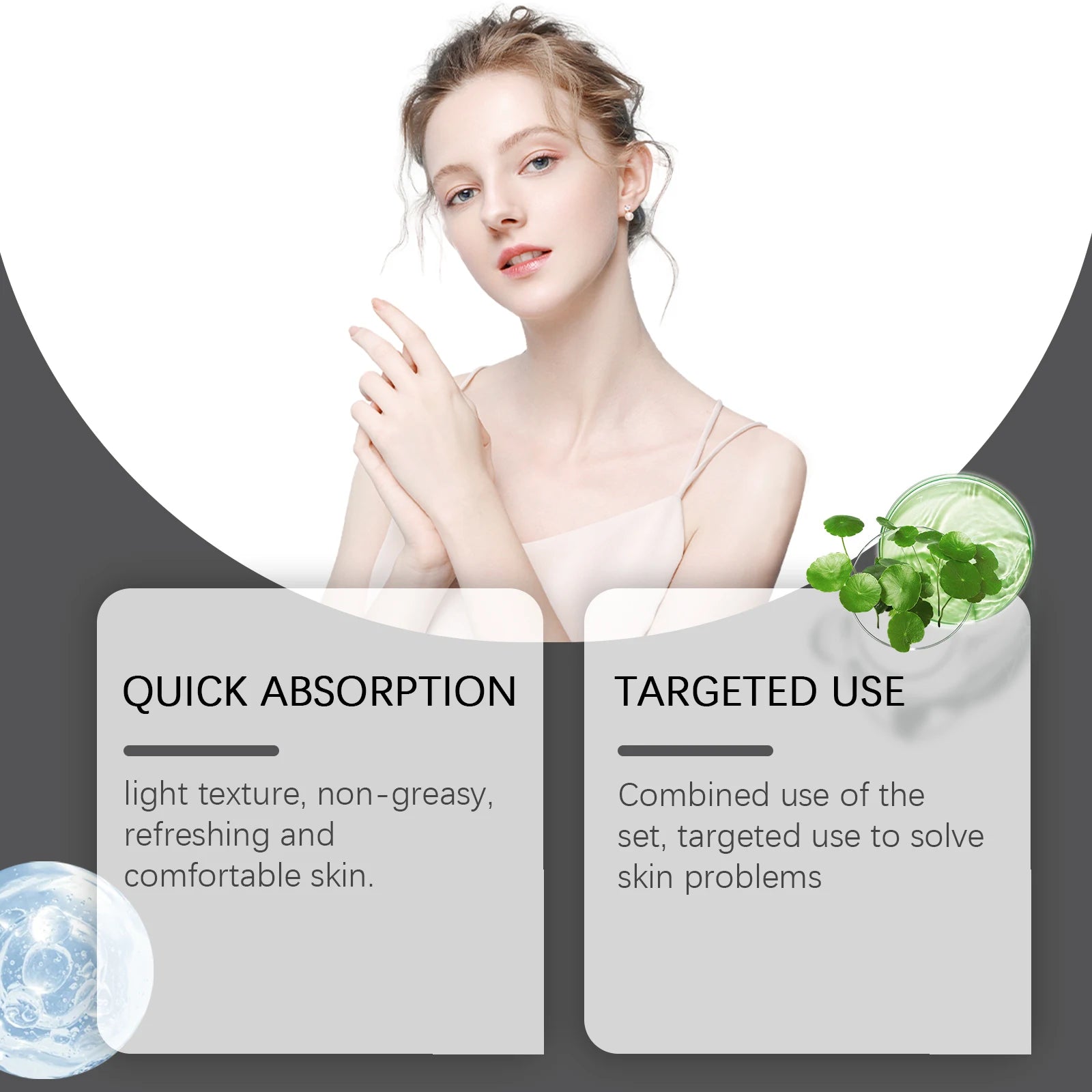 Facial Skin Care Serum Gift Set | Moisturizing Nourish & Fade Fine Lines | Anti-Wrinkle Brighten Face Essence Kit