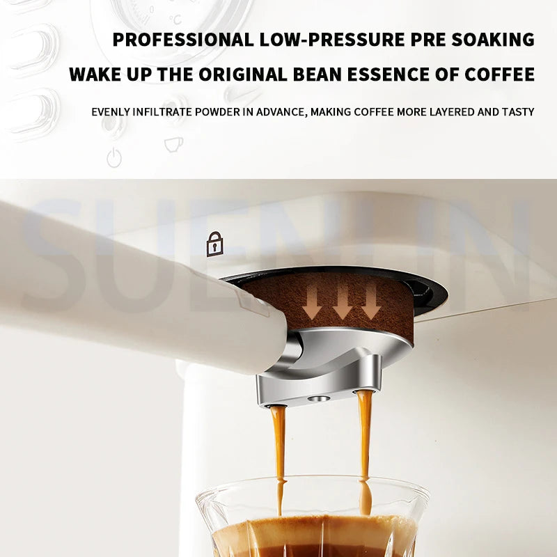 Electric Espresso Coffee Machine Cafetera Automatic Cappuccino Hot Water Maker Semi Automatic Italian Coffee Machine