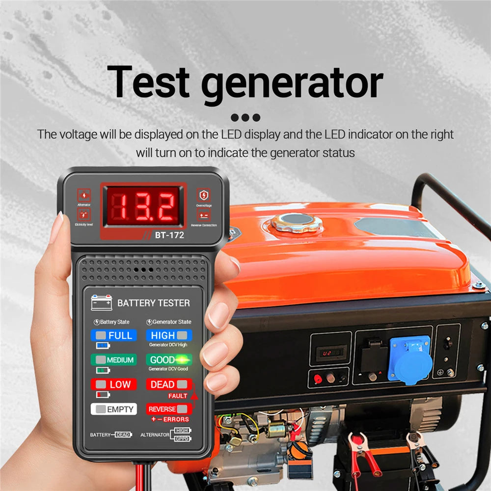 BT-171 LED Digital Car Battery Tester | 12V Auto Battery Analyzer Diagnostic Tool | Charging Cranking System Checker