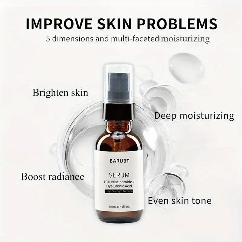 Barubt Pre Makeup Essence Spray | 10% Niacinamide & Hyaluronic Acid | Hydrating Brightening Korean Skincare