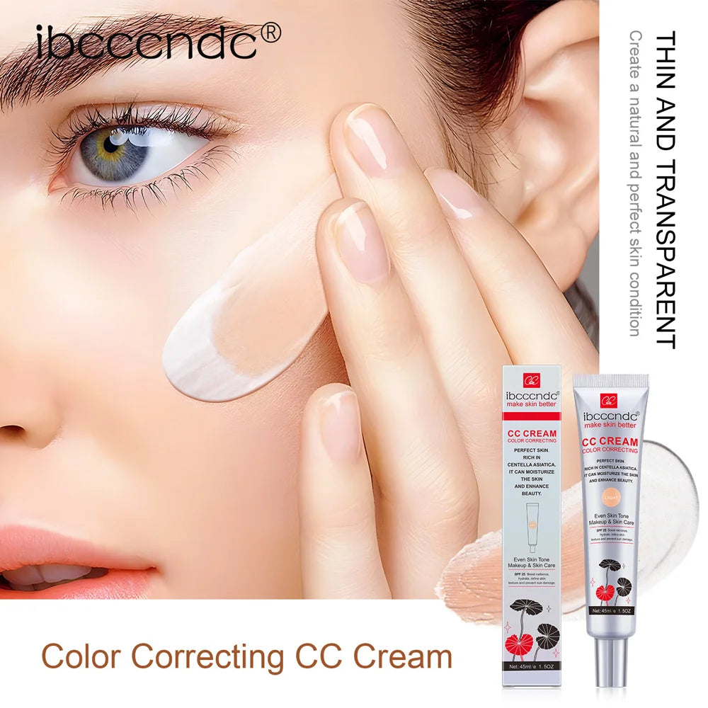 Centella Asiatica CC Cream | Color Correcting Makeup Primer | Waterproof, Anti-sweat Concealer & Lasting Foundation