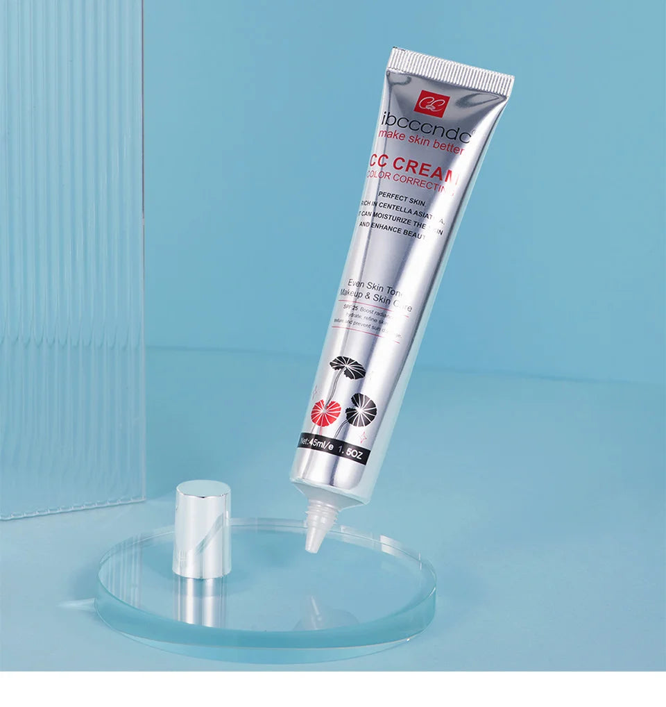 Centella Asiatica CC Cream | Color Correcting Makeup Primer | Waterproof, Anti-sweat Concealer & Lasting Foundation