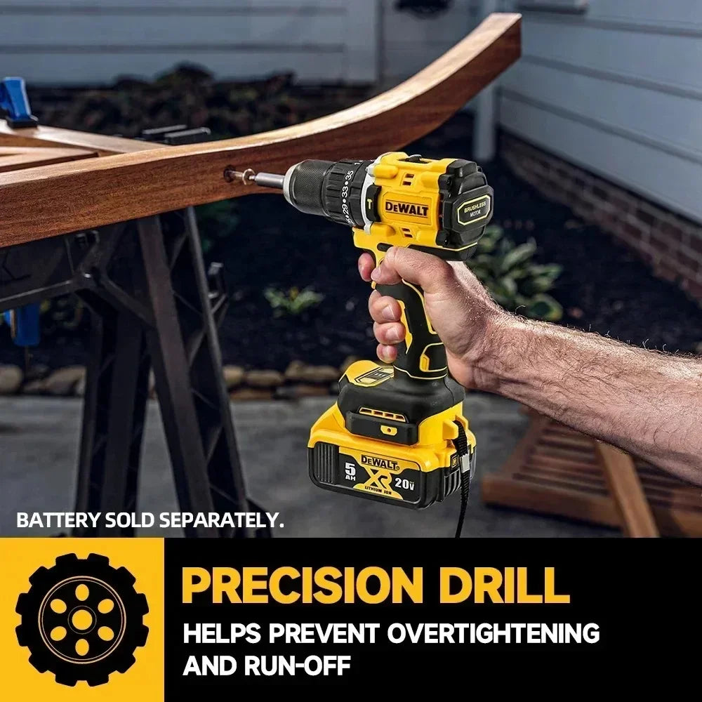 DeWalt DCD805 20V Brushless Cordless Drill/Driver & Impact Tool | Compact Electric Power Tool (Multiple Battery Options)