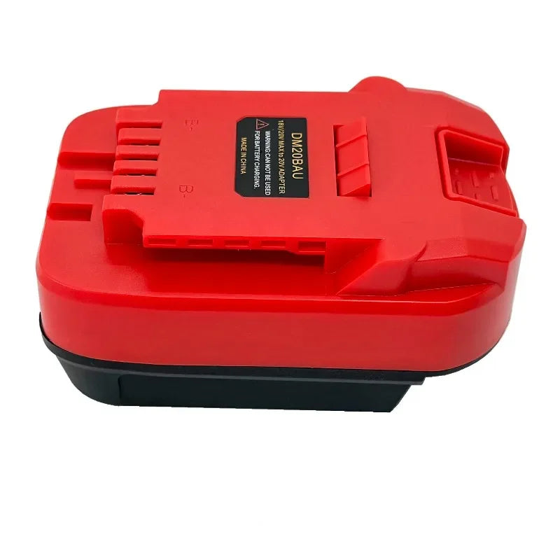 Battery Adapter DM20BAU for DeWalt & Milwaukee 18V Batteries | Compatible with Bauer 20V Power Tools