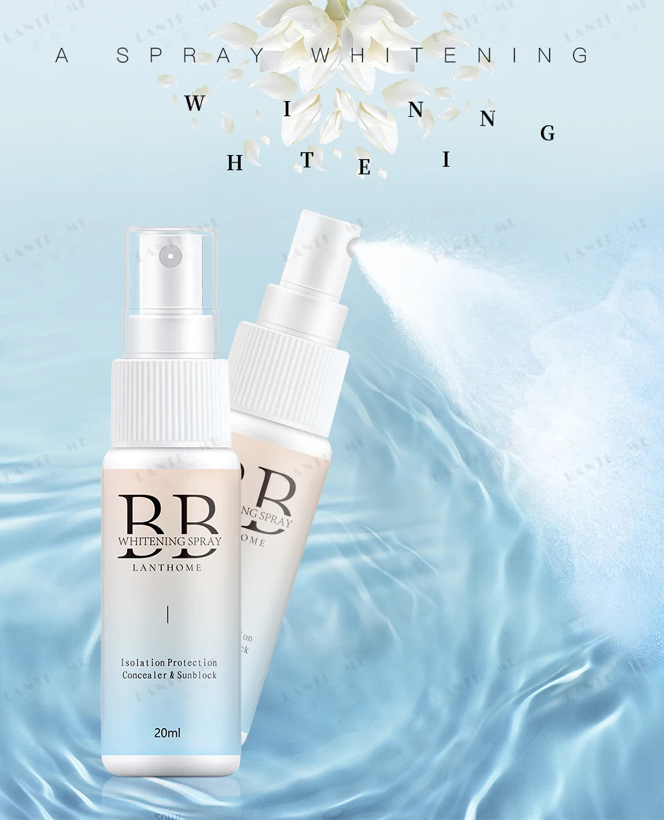 BB Whitening Spray | Skin Brightening & Moisturizing BB Cream | Face Foundation & Nourishing Skin Care