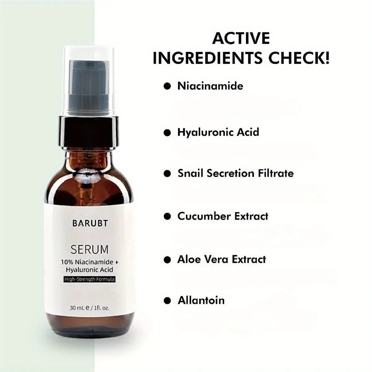 Barubt Pre Makeup Essence Spray | 10% Niacinamide & Hyaluronic Acid | Hydrating Brightening Korean Skincare