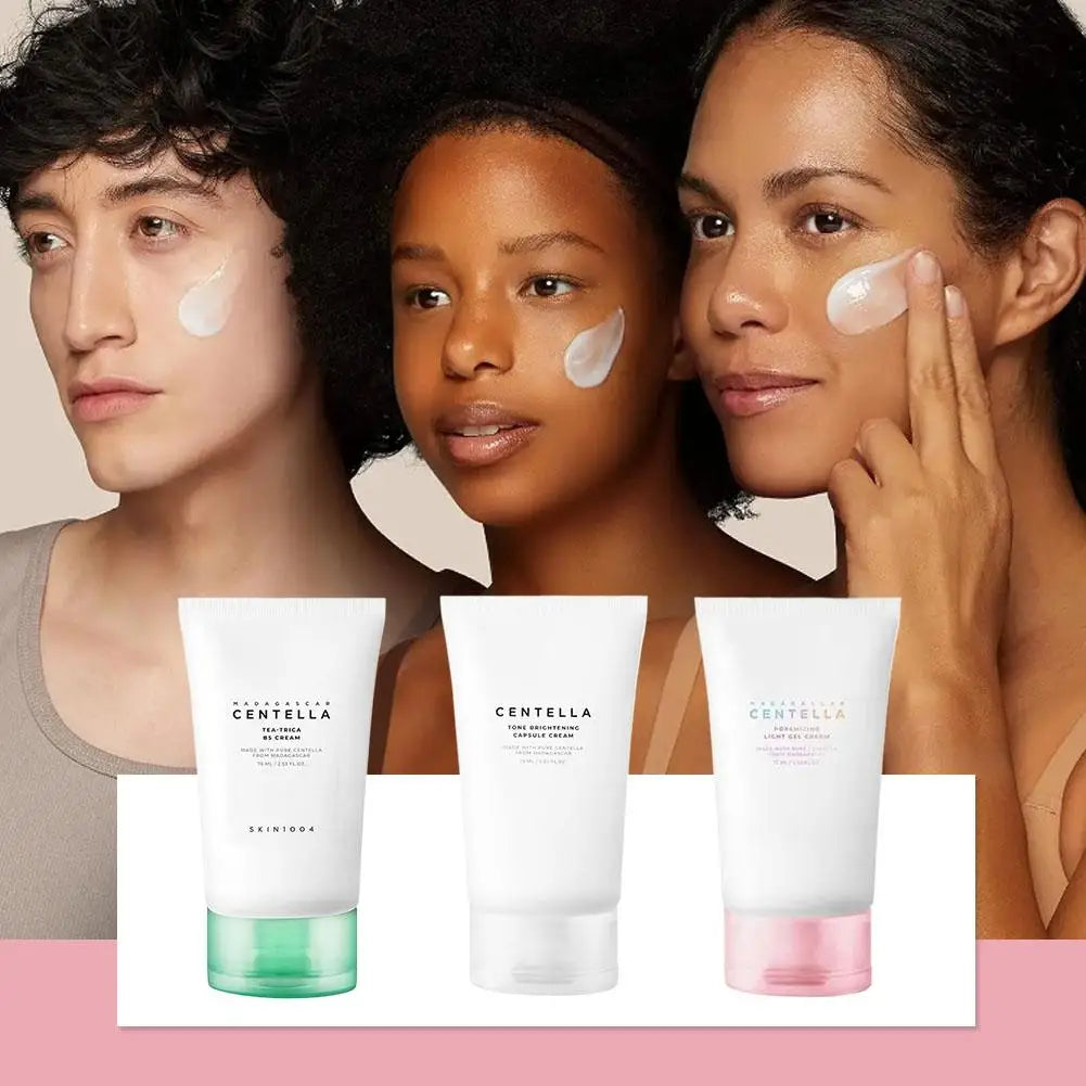 Centella Asiatica Skin Care Set | Brightening Face Serum with Hyaluronic Acid | Calming Toner & Waterproof Sunscreen