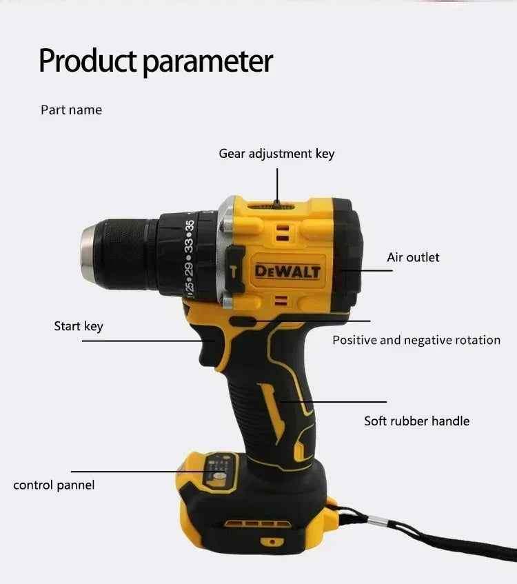 DeWalt DCD805 20V Brushless Cordless Drill/Driver & Impact Tool | Compact Electric Power Tool (Multiple Battery Options)