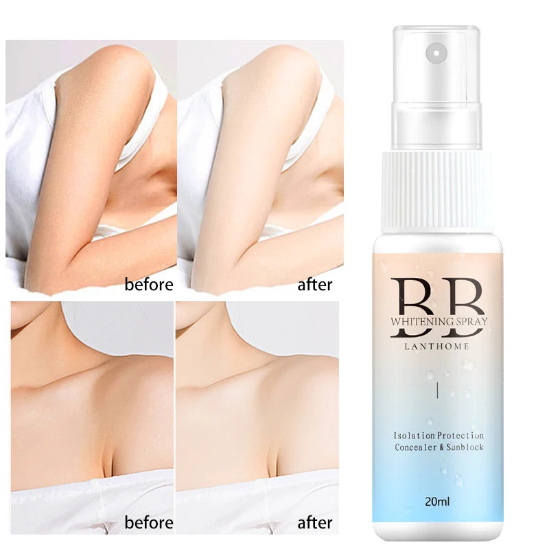 BB Whitening Spray | Skin Brightening & Moisturizing BB Cream | Face Foundation & Nourishing Skin Care