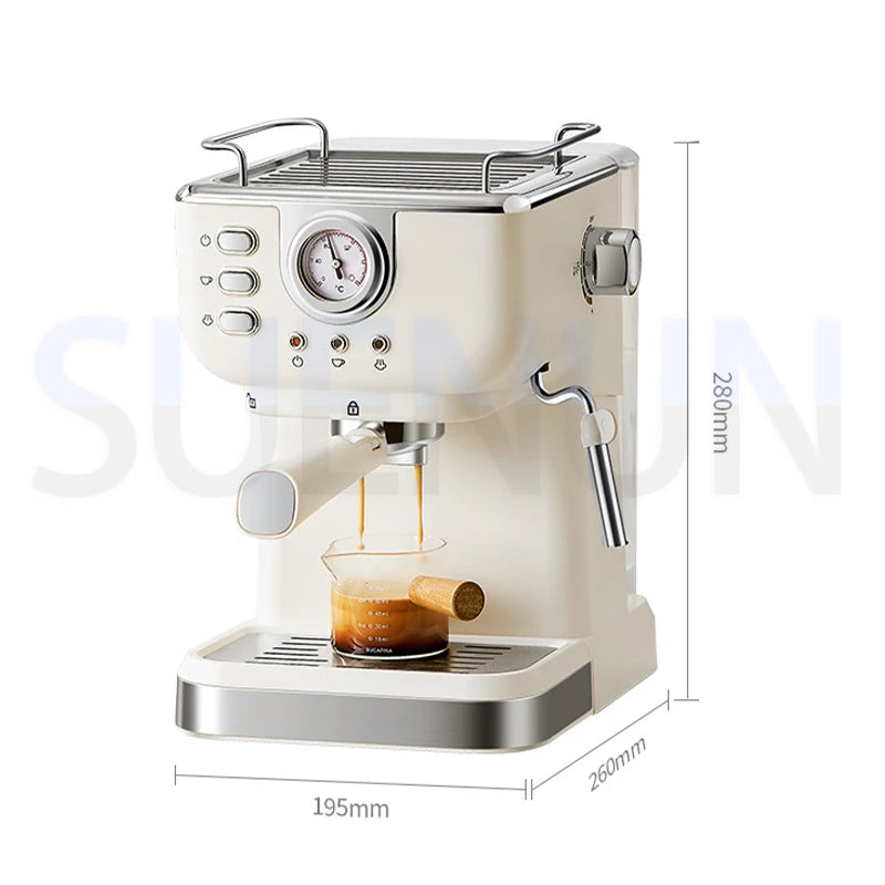 Electric Espresso Coffee Machine Cafetera Automatic Cappuccino Hot Water Maker Semi Automatic Italian Coffee Machine