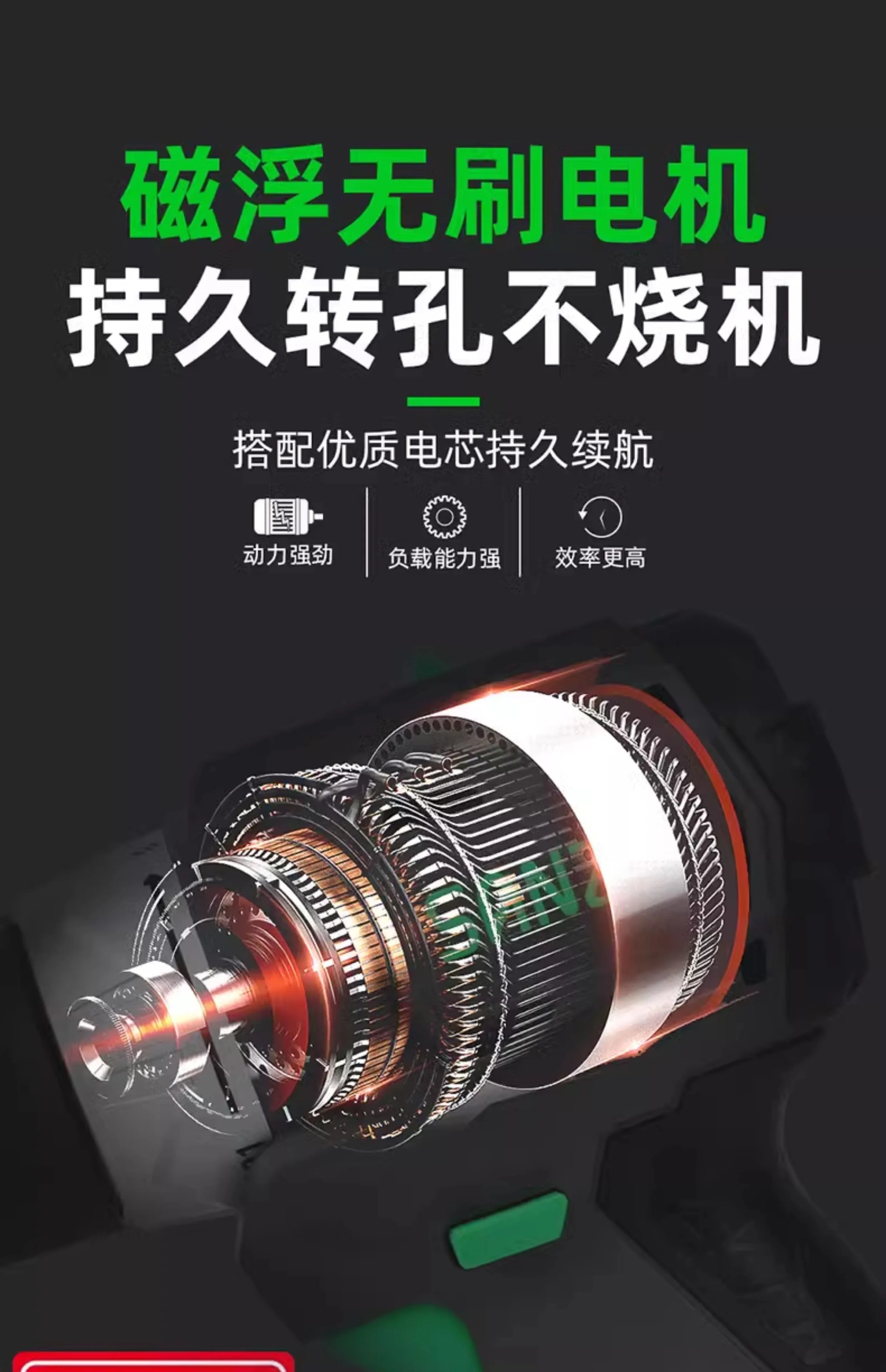 21V Brushless Lithium Battery Hand Drill | Rechargeable Electric Screwdriver & Multi-functional Power Tool