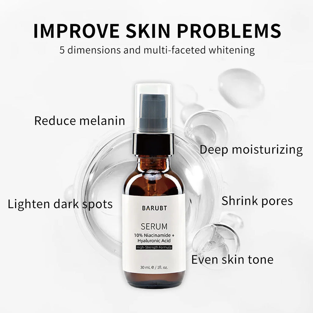 Barubt Pre Makeup Essence Spray | 10% Niacinamide & Hyaluronic Acid | Hydrating Brightening Korean Skincare