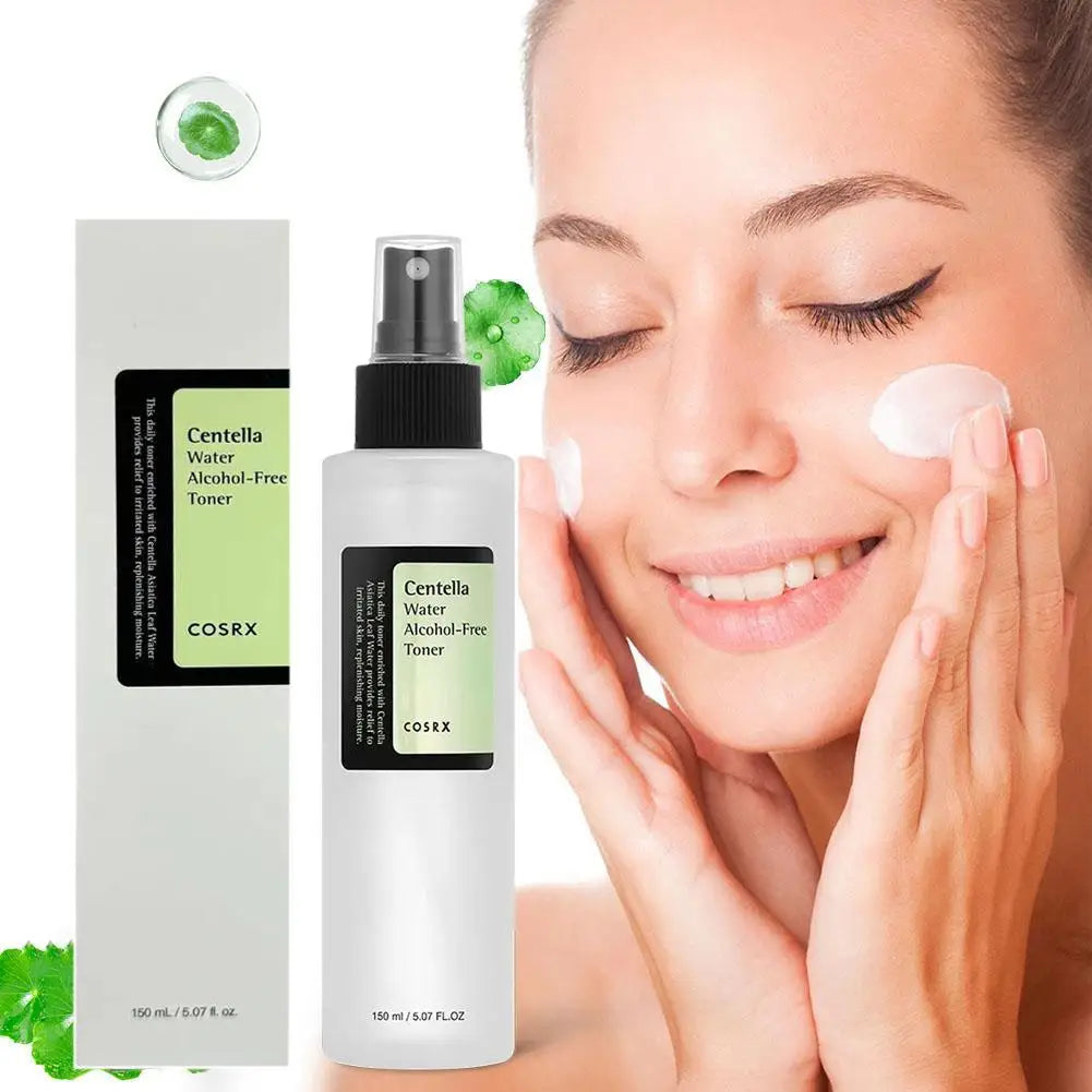 Centella Asiatica Skin Care Set | Brightening Face Serum with Hyaluronic Acid | Calming Toner & Waterproof Sunscreen