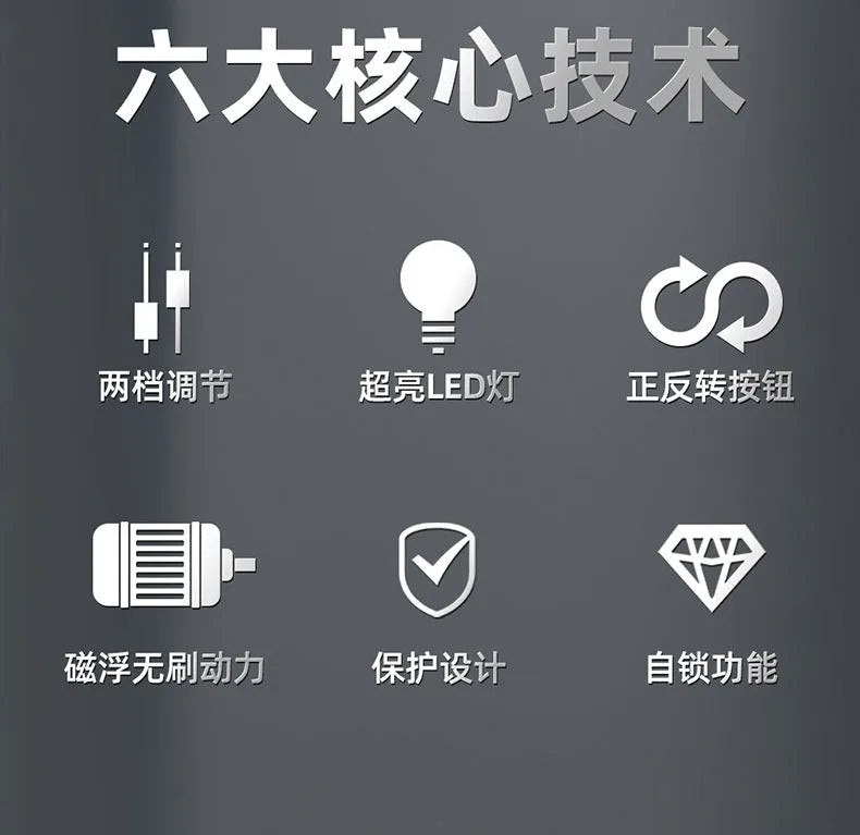 21V Brushless Lithium Battery Hand Drill | Rechargeable Electric Screwdriver & Multi-functional Power Tool