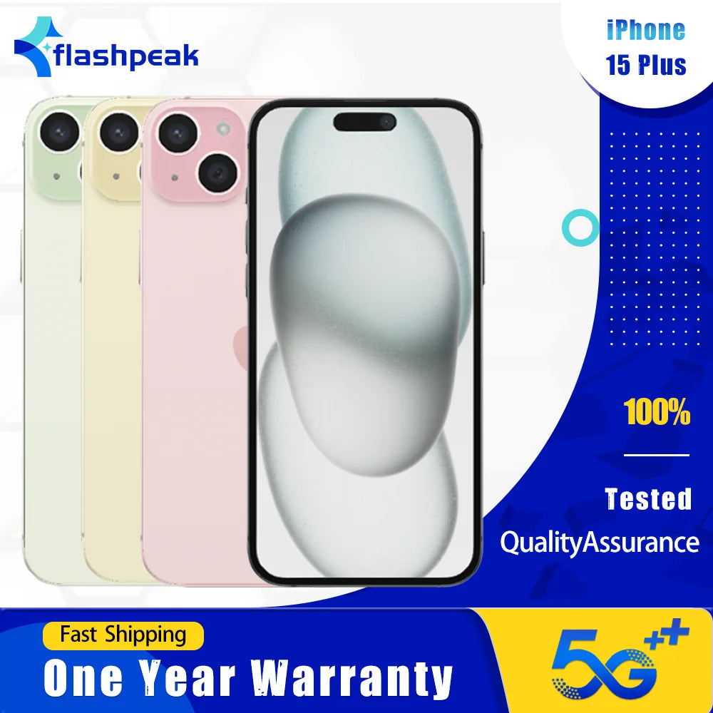 iPhone 15 Plus 128GB-256GB Unlocked - Large 6.7" Display 5G