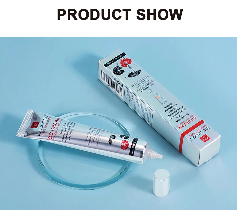 Centella Asiatica CC Cream | Color Correcting Makeup Primer | Waterproof, Anti-sweat Concealer & Lasting Foundation