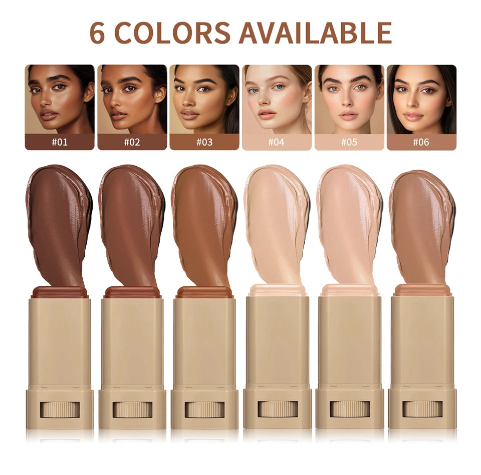 New Balm Serum Boosted Skin Tint Stick Foundation | Silky Texture Moisturizing Coverage | Plumper Even Skin Tone Travel Makeup