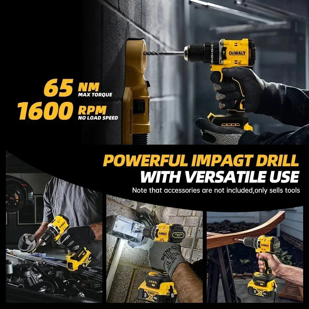 DeWalt DCD805 20V Brushless Cordless Drill/Driver & Impact Tool | Compact Electric Power Tool (Multiple Battery Options)