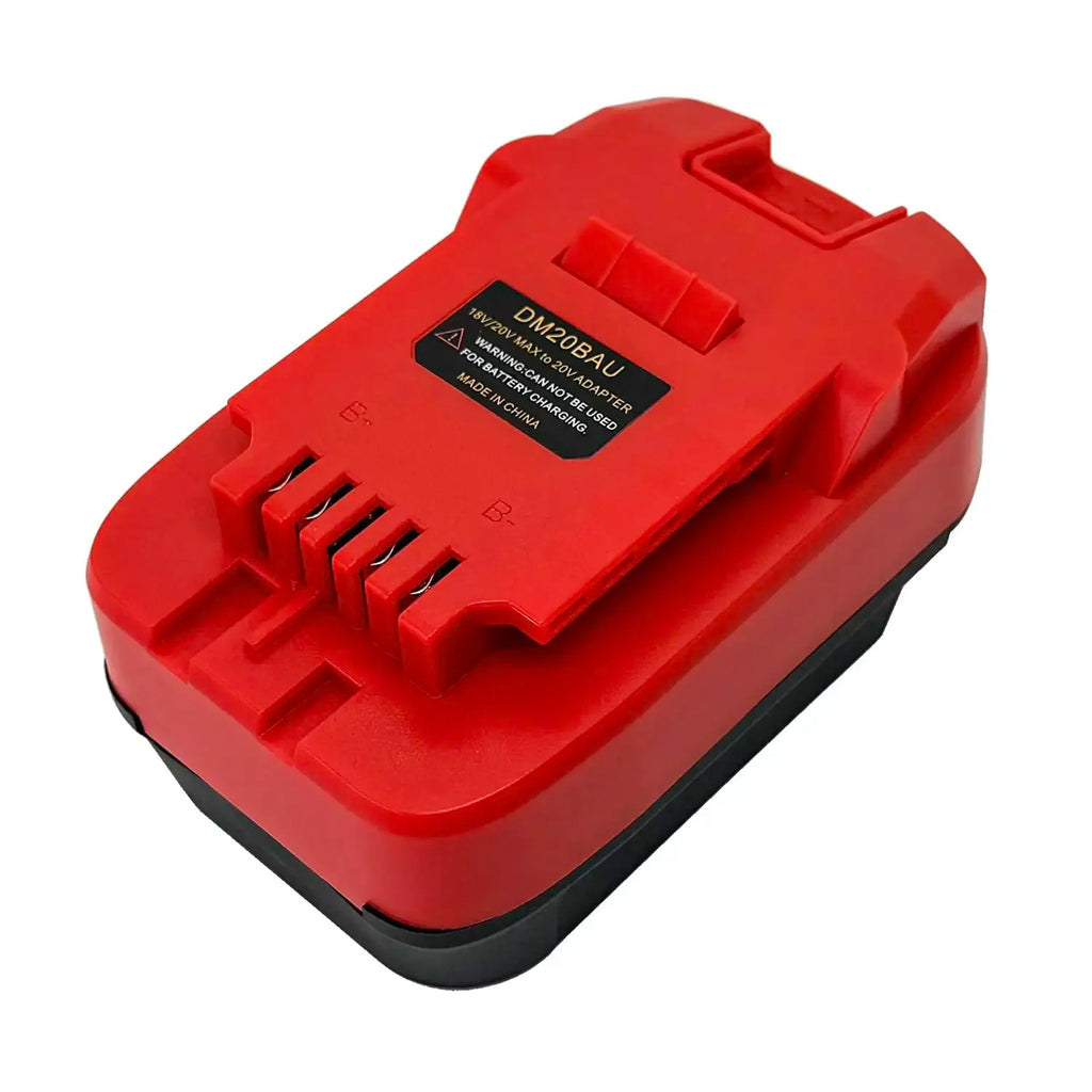 Battery Adapter DM20BAU for DeWalt & Milwaukee 18V Batteries | Compatible with Bauer 20V Power Tools