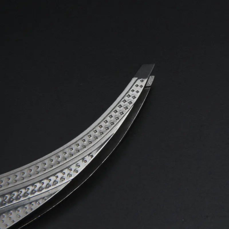 Premium Stainless Steel Eyebrow Tweezers Set with Light