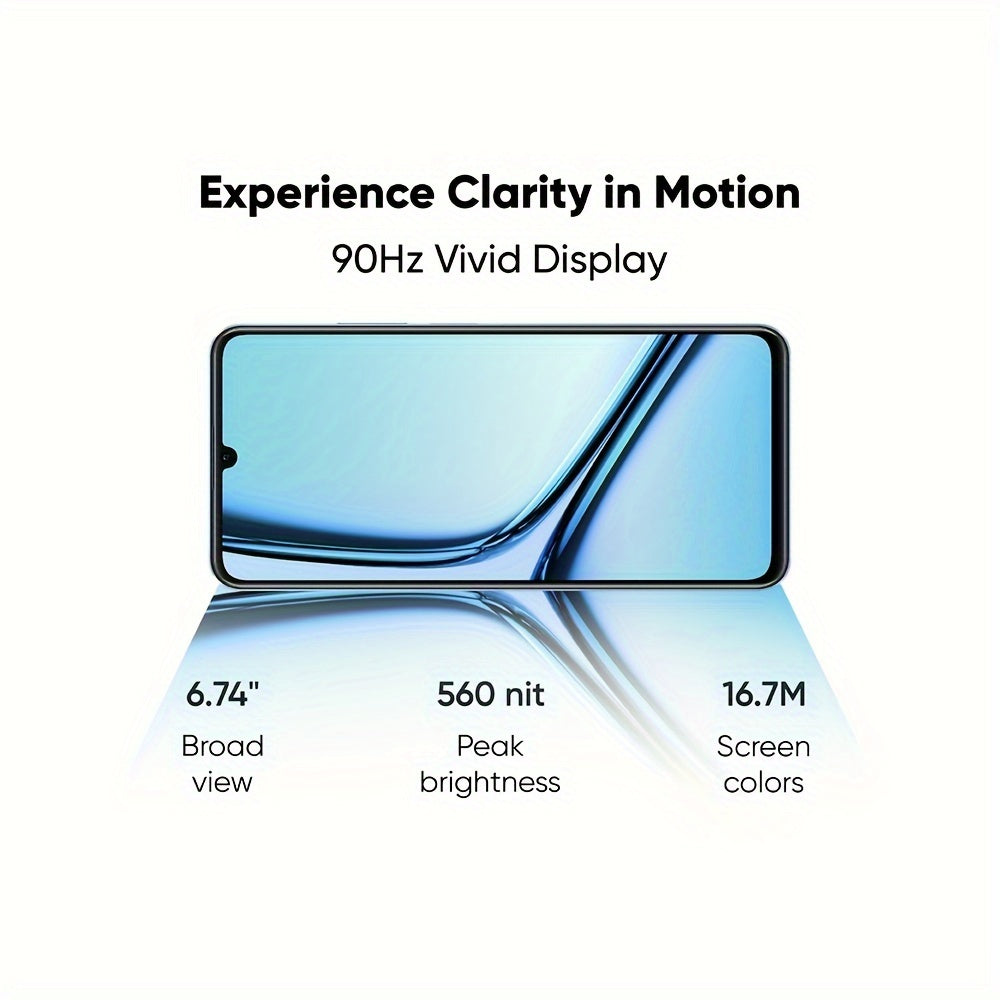 Realme Note 50 Unlocked Cellphone 3GB+64GB Global Version, 4G LTE, Andriod 13 Smartphone, 6.74''HD 90Hz Display, 5000mAh Battery Celulares, 13M Camera Mobile Phone, Blue