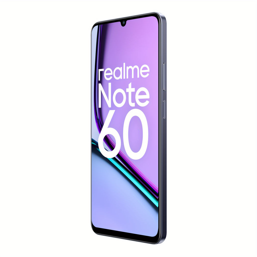 Realme Note 60 Unlocked Cellphone 6GB+128GB Global Version, 4G LTE, Andriod 14 Smartphone, 6.74''HD 90Hz Display, 5000mAh Battery Celulares, 32M Camera Mobile Phone 7.79mm Thin, Black