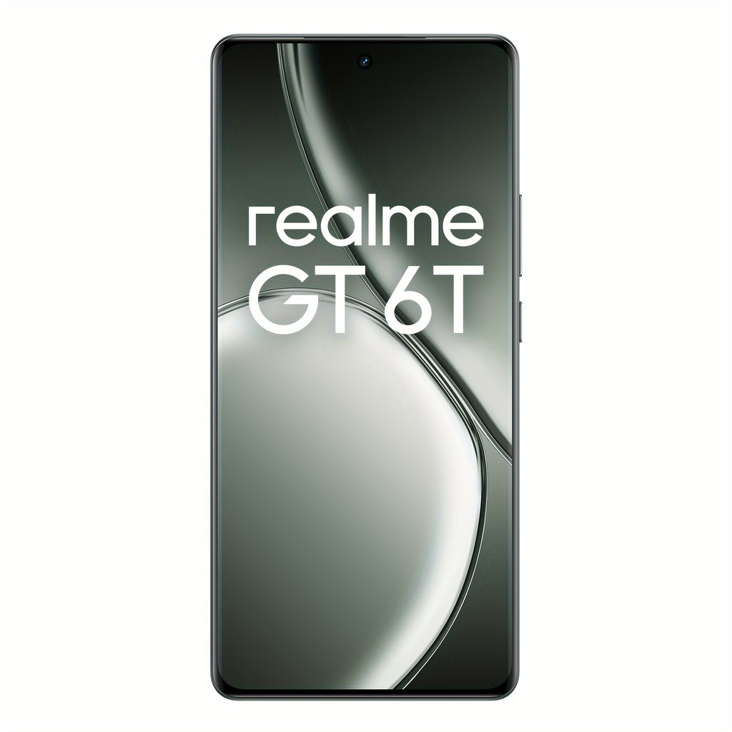 Realme GT 6T Unlocked Cellphone 8GB+256GB Global Version, 5G LTE, Andriod 14 Smartphone, Snapdragon 7+ Gen 3 Processor Mobile Phone, 5500mAh Battery 1.5K Resolution Celulares With Latest AI Features, Razor Green